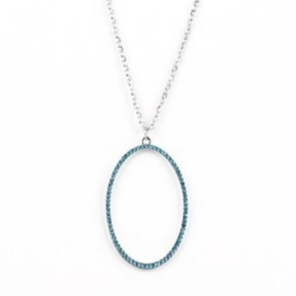 2pc SET Paparazzi Necklace and Earrings- Blue Stone